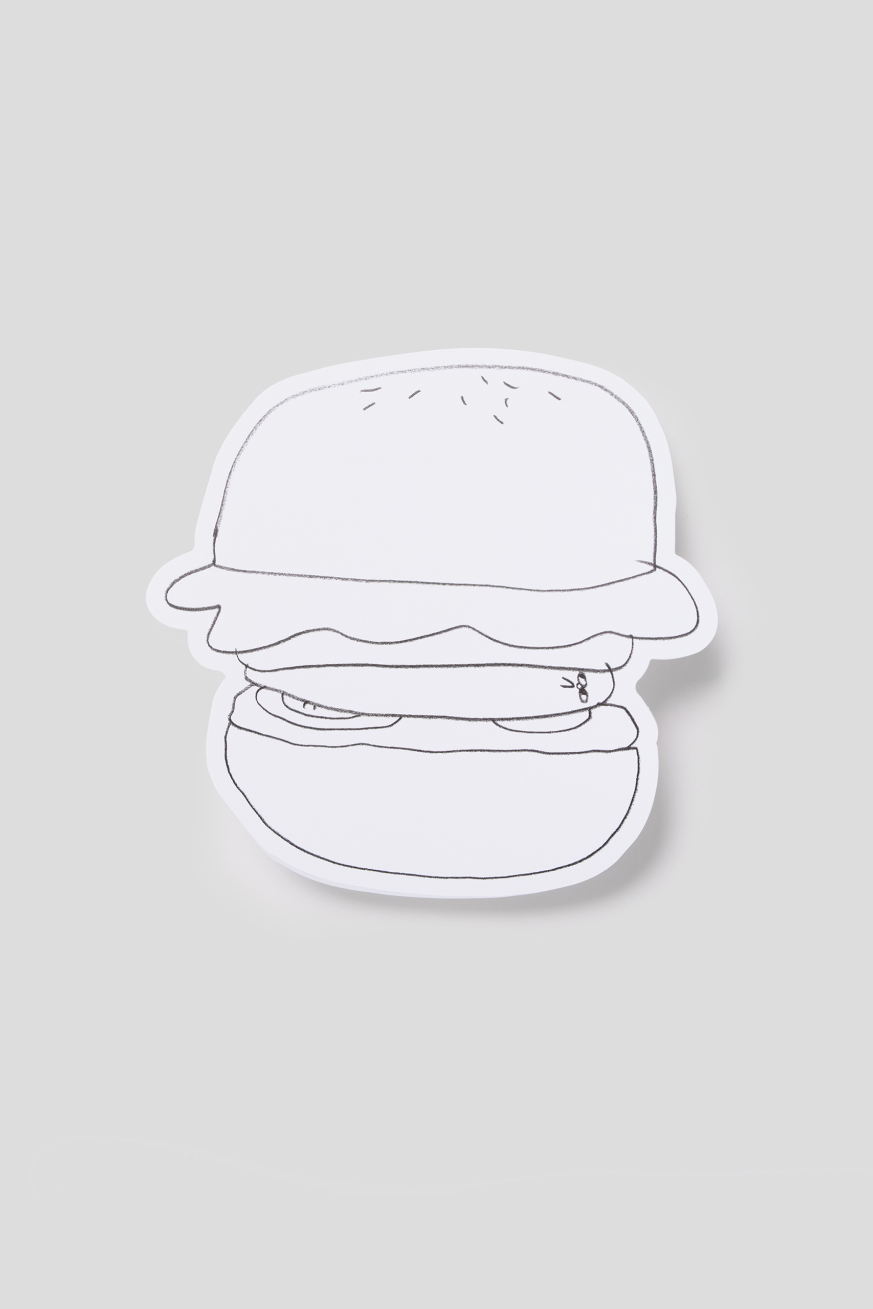 Large size sticker Hamburger