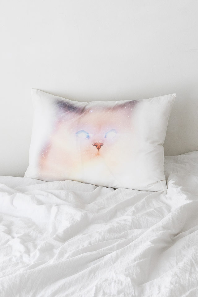 COSMOS CAT PILLOW COVER