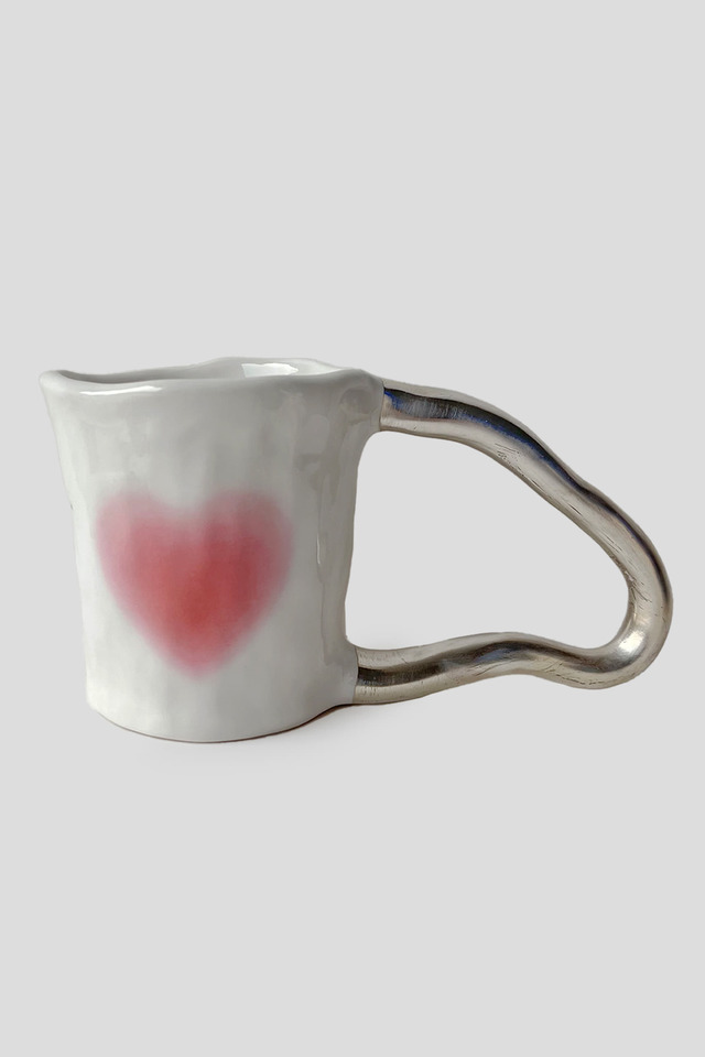Heart Ugly Mug (Silver)