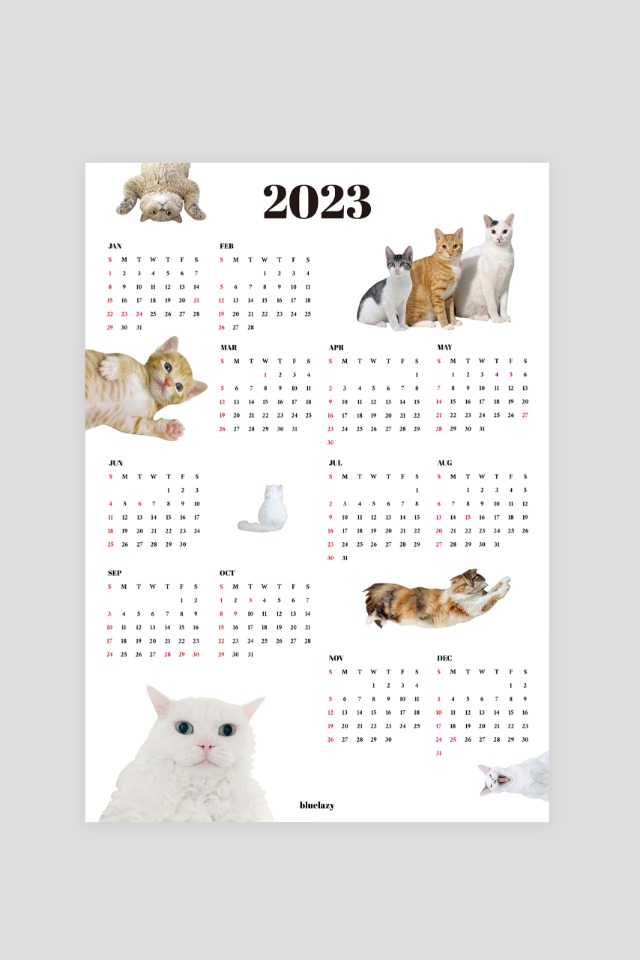 2023 고양이 POSTER CALENDAR