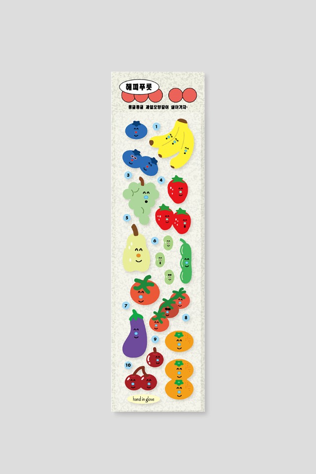 Happy fruits sticker