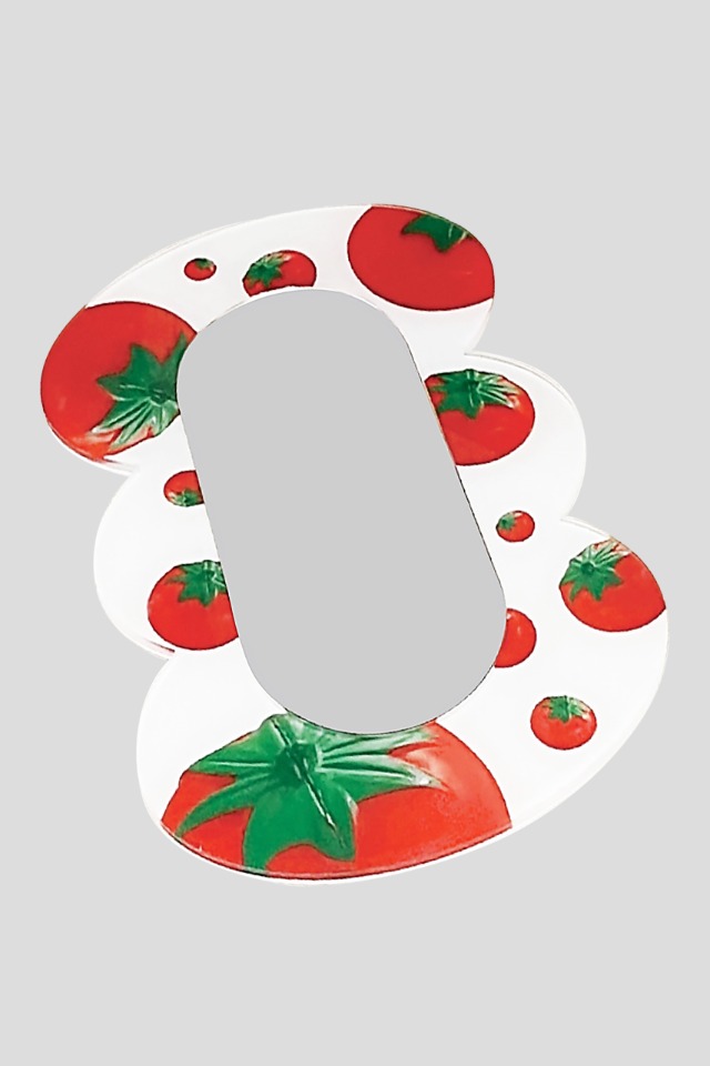 Toy tomato cloud mirror