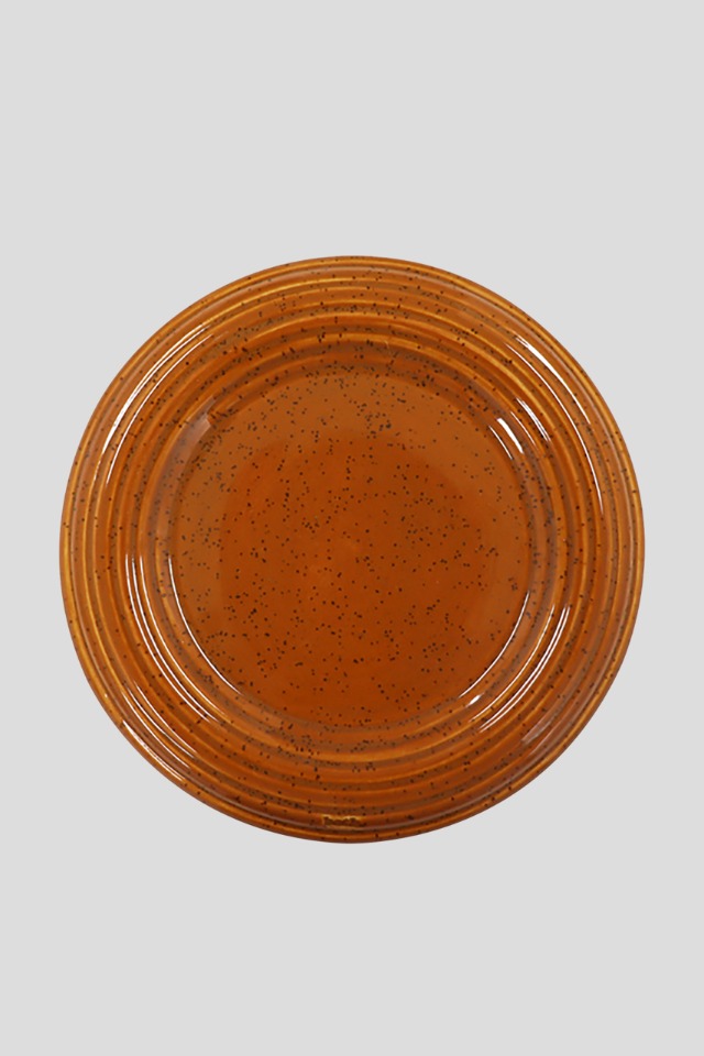 Wavy plate (dot brown)