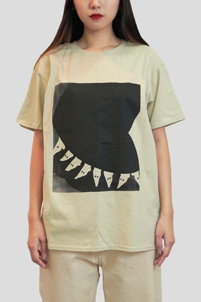 Scary Thoughts T Shirt (Beige)