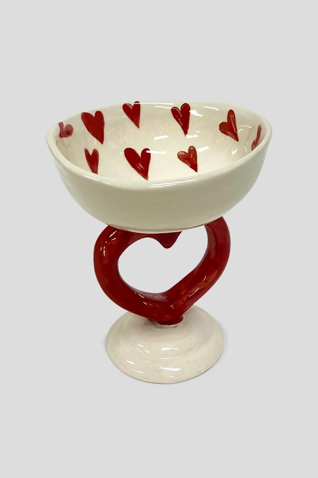 Heart Bowl red