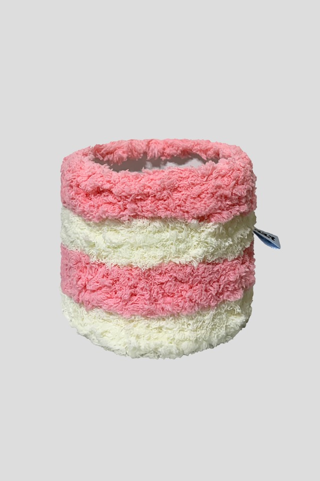 Fuzzy Pot Stripe (pink)