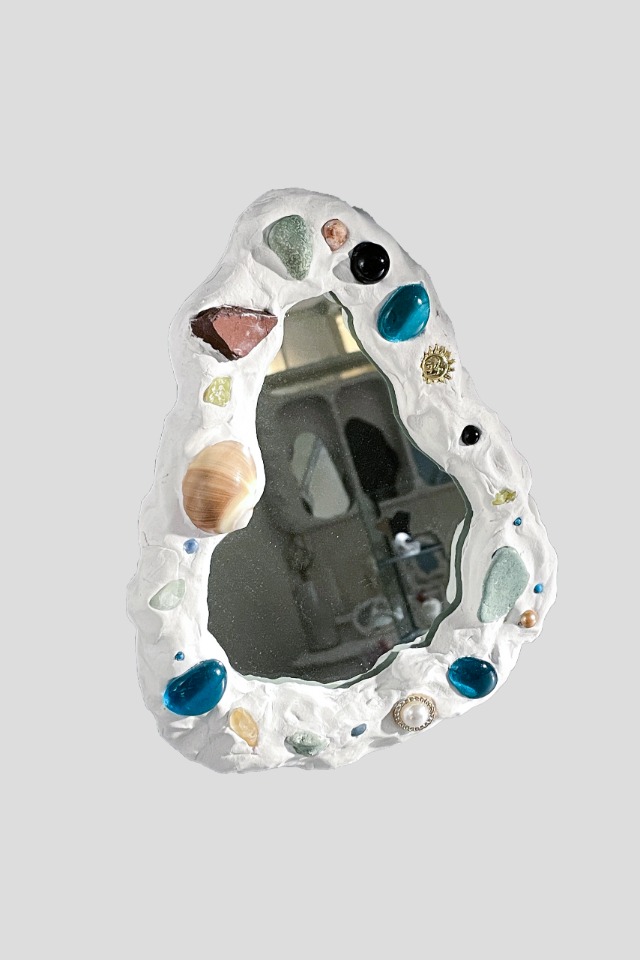 mosaic mirror-pear