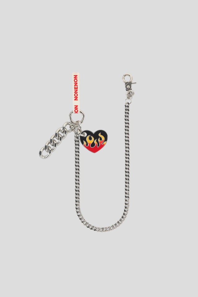 FLAME LOVE KEYRING (RED)_L