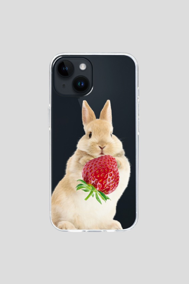 berry bunny phone case (Black)