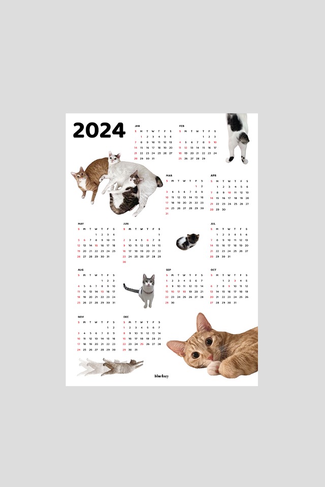 2024 고양이 POSTER CALENDAR