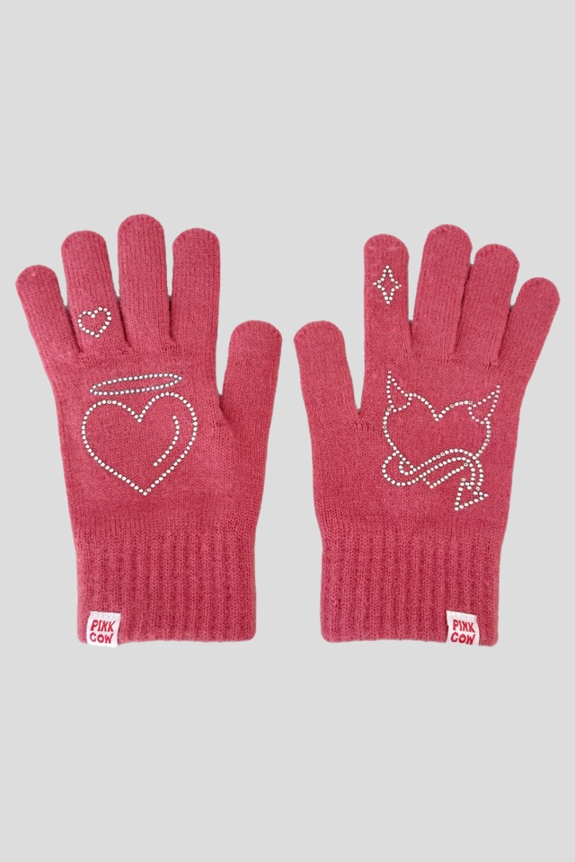 Angel &amp; Devil gloves (pink)