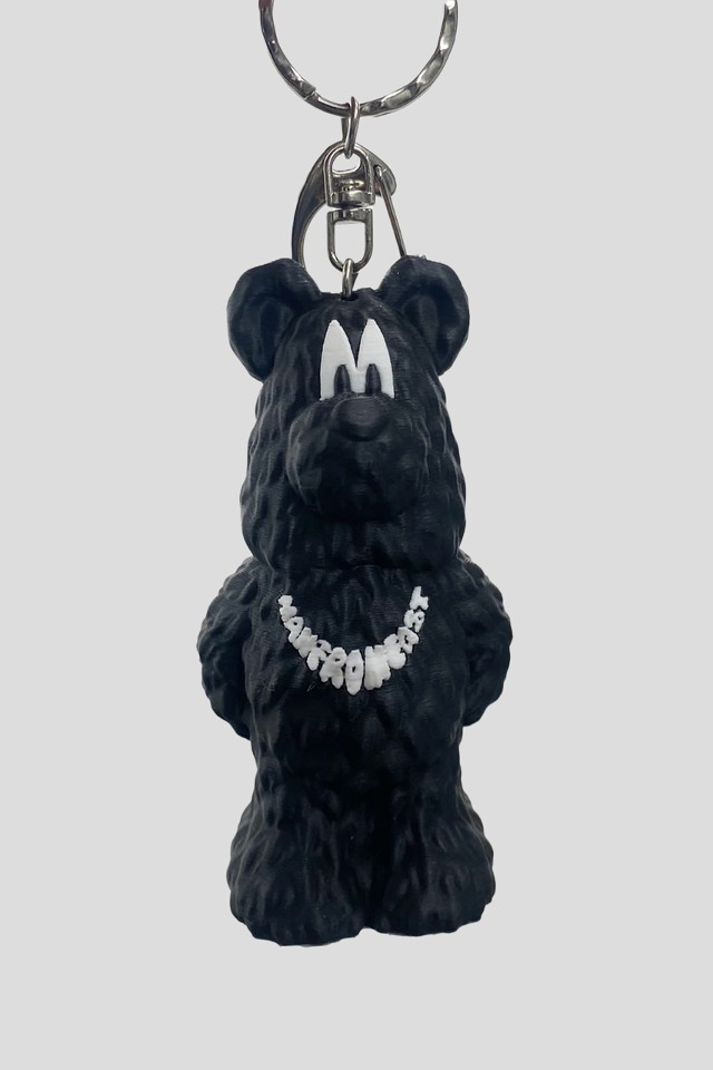 Bear keyring from the east Black