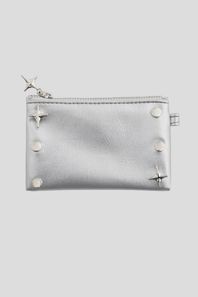 XND SYMBOL POUCH SILVER