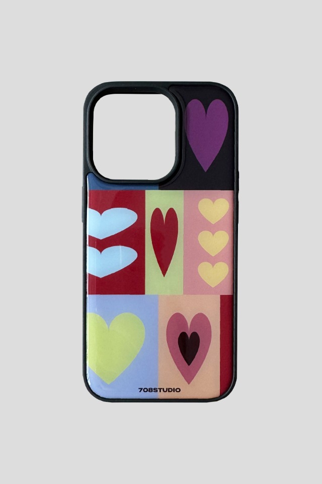 heart collage case